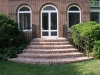 Brick Steps with Wrought Iron Railings